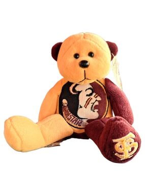 RARE MARCH OF DIMES FLORIDA STATE FSU NOLES BEANIE BEAR 2006 PLUSHLAND AI